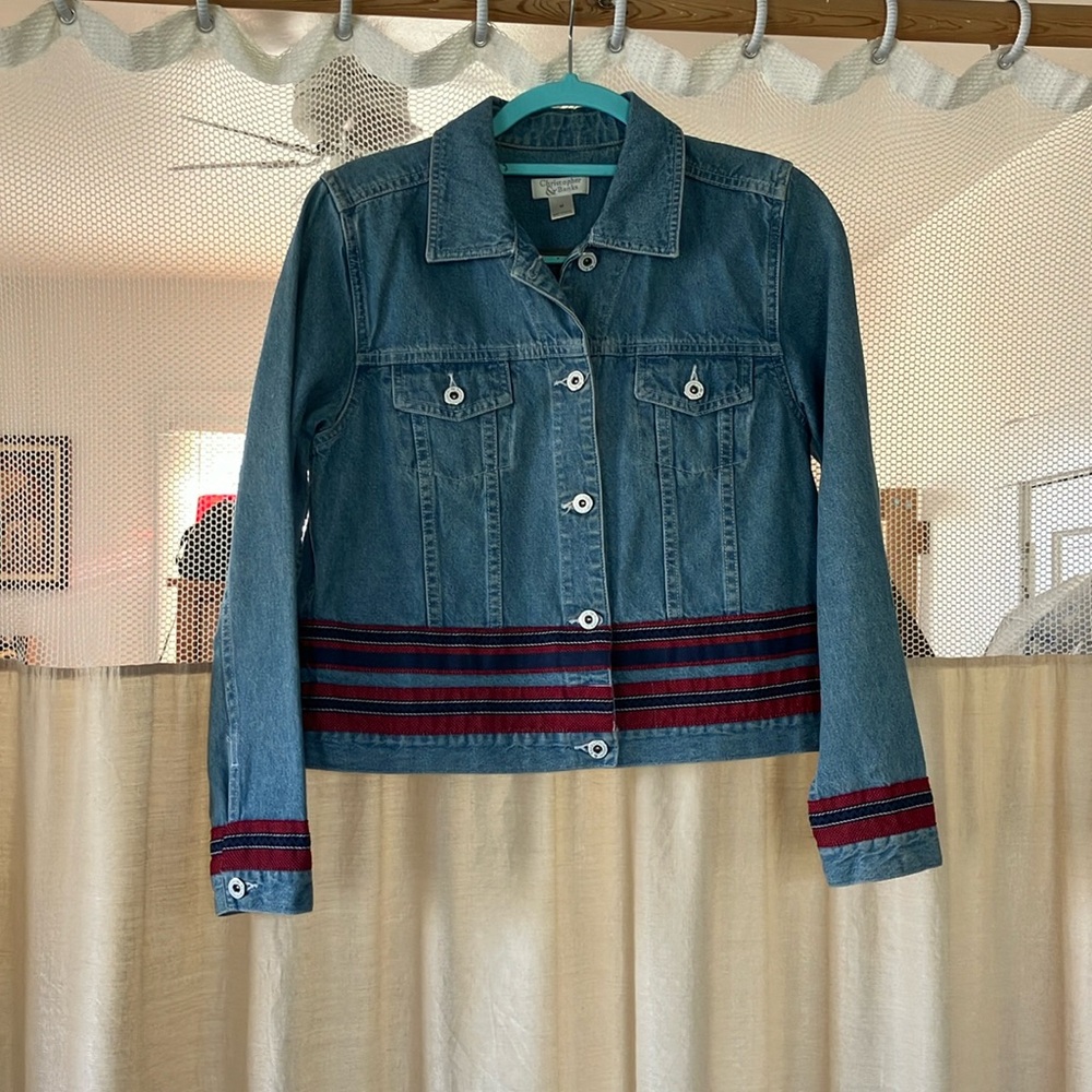Girls Christopher and Banks,  Jean coat, size medium in excellent condition